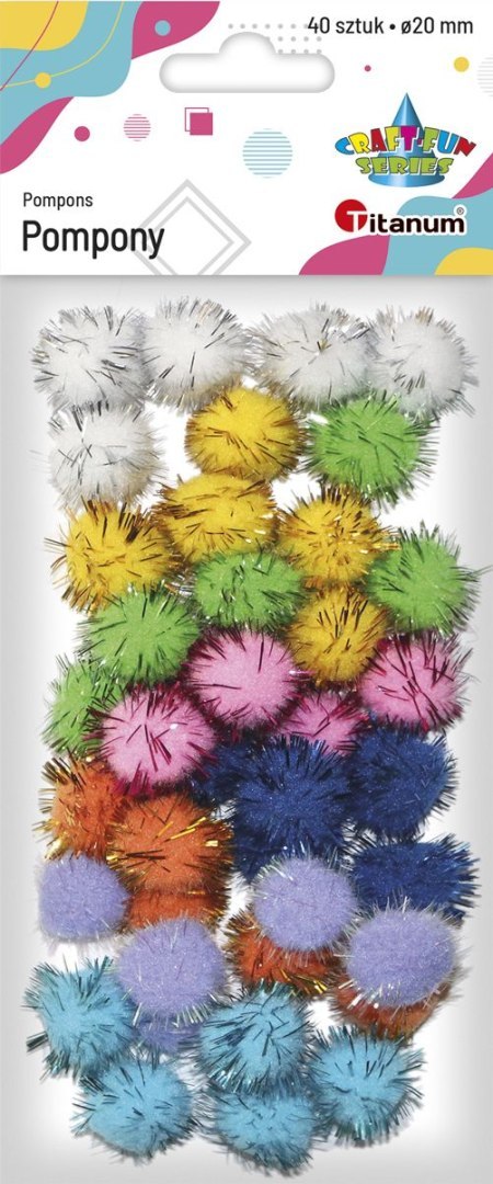 Pompony Craft-Fun Series mix 40 szt Titanum (282822)