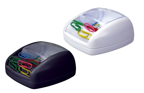 Spinacze standard w pudełku magnetycznym kolorowe 28mm 20 szt Titanum