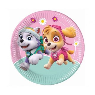 Talerz jednorazowy Paw Patrol Skye & Everest papier śr. 230mm 8 szt Godan (93442)