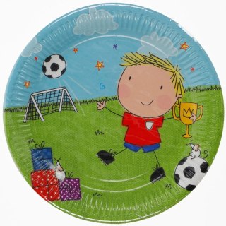 Talerz jednorazowy papier śr. 22mm 8 szt Pol-mak