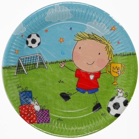 Talerz jednorazowy papier śr. 22mm 8 szt Pol-mak