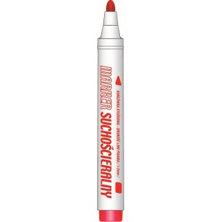 Marker suchościeralny wkład czerwony 1-2mm okrągła końcówka Tetis (KM107-CO)