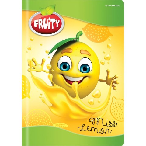 Zeszyt A5 Fruity 16k. 70g gładka Top 2000 (400114097)
