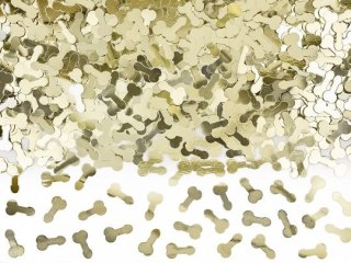 Konfetti Penisy, złoty, 30g Partydeco (KONS17-019ME)