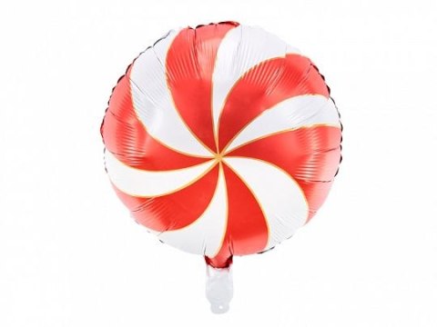 Balon foliowy Cukierek, 35cm, czerwony 18cal Partydeco (FB107-007)