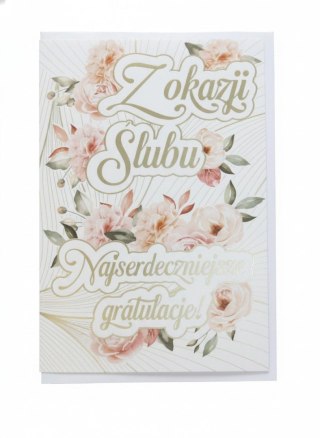 Kartka składana Kartka muzyczna na Ślub Kukartka (MP-0047)