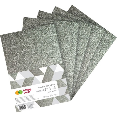 Arkusz piankowy kolor: Srebrny 5 ark. [mm:] 210x297 Happy Color (HA 7132 2030-81)