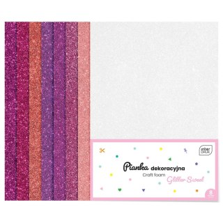 Arkusz piankowy pianka dekoracyjna NC-018 kolor: mix 8 ark. Interdruk (IPIANC018)