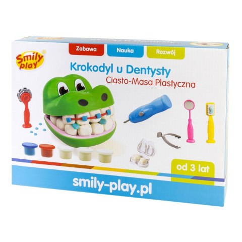 Ciastolina 5 kol. Ciasto-masa krokodyl 250g Smily Play (SP83346)