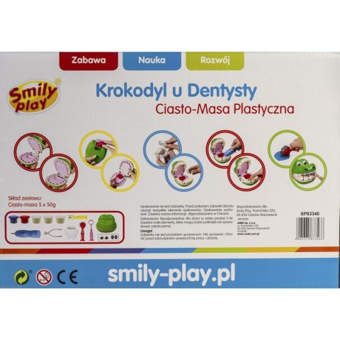 Ciastolina 5 kol. Ciasto-masa krokodyl 250g Smily Play (SP83346)