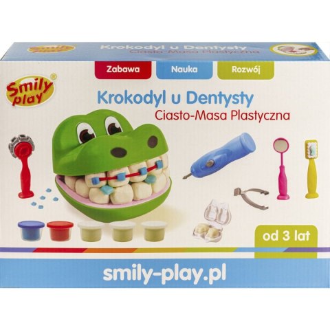 Ciastolina 5 kol. Ciasto-masa krokodyl 250g Smily Play (SP83346)