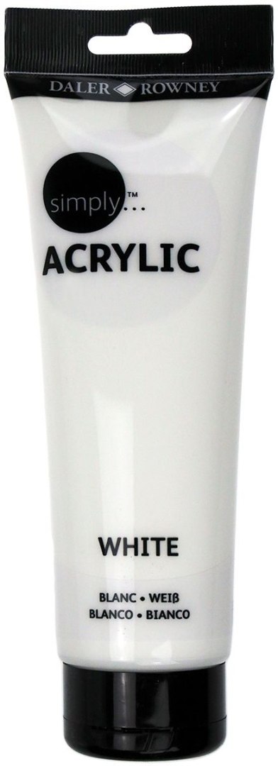 Farba akrylowa Simply kolor: biały 250ml Daler Rowney (126250011)