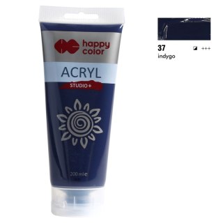 Farba akrylowa kolor: indygo 200ml Happy Color (HA 7370 0200-37)