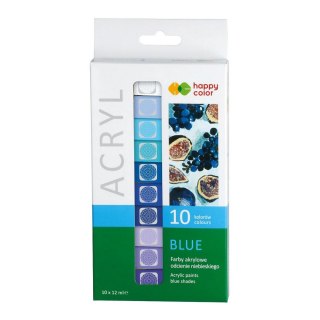 Farba akrylowa kolor: niebieska 12ml Happy Color (HA 7370 0012-B10)