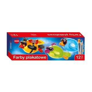 Farby plakatowe kolor: mix 20ml 12 kolor. Mona
