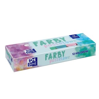 Farby plakatowe pastelowe kolor: mix 20ml 12 kolor. Oxford (400175578)