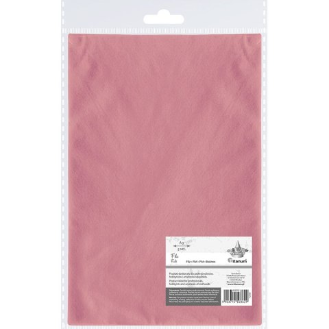 Filc Craft-Fun Series A3 kolor: różowy 5 ark. Titanum (F-20608)