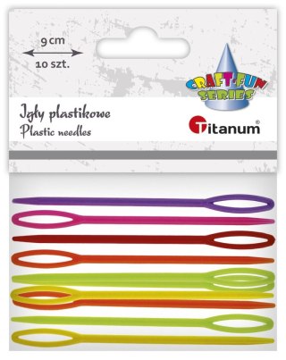 Igły Craft-Fun Series igły plastikowe 10szt/9cm plastik Titanum 10 sztuk