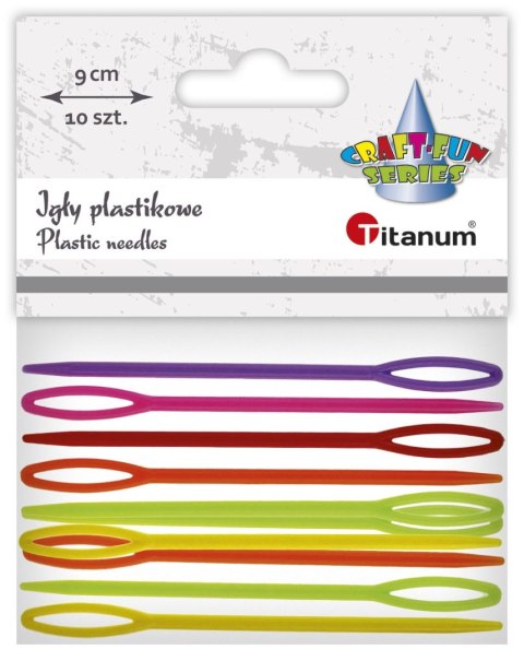 Igły Craft-Fun Series igły plastikowe 10szt/9cm plastik Titanum 10 sztuk