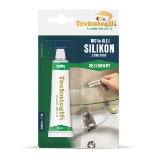 Klej w tubie Silikon bezbarwny 20ml Technicqll (S-969)