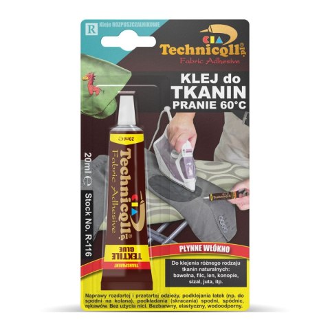 Klej w tubie do tkanin 20ml Technicqll (R-116)