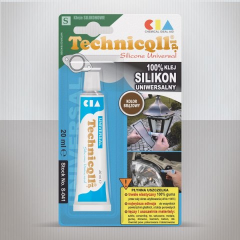 Klej w tubie silikon 20ml Technicqll (S-041)