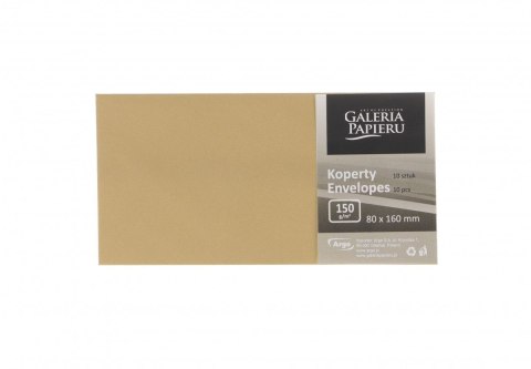 Koperta pearl złoty k złota [mm:] 80x160 Galeria Papieru (280494) 10 sztuk