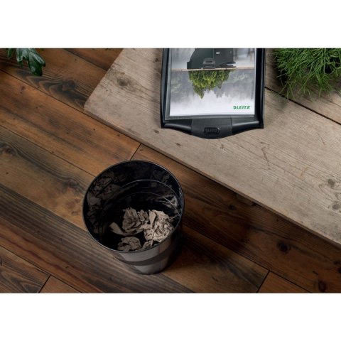 Kosz na śmieci Recycle plastik kolor: czarny 15L Leitz (53280095)