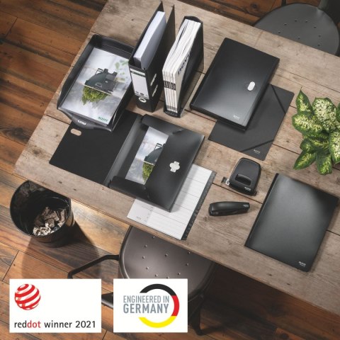 Kosz na śmieci Recycle plastik kolor: czarny 15L Leitz (53280095)