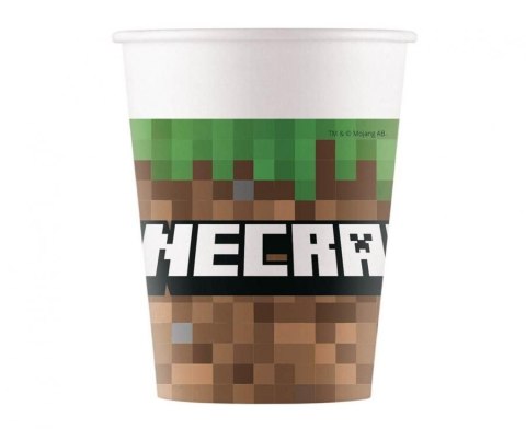 Kubek jednorazowy Minecraft 8szt. papier 200ml Godan (95442)