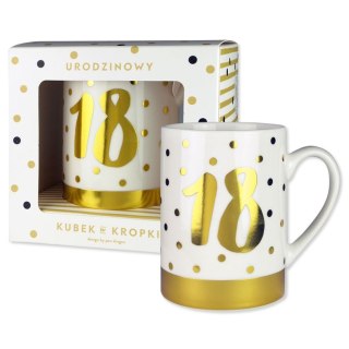 Kubek wielokrotnego użytku Kropki 18-stka 330ml Pan Dragon (5901854968315)