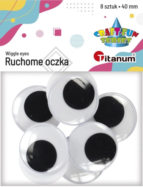 Oczka Craft-Fun Series 40 mm 8 szt Titanum (5032)