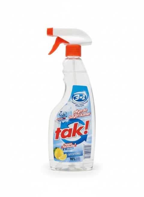 Płyn do mycia szyb dozownik lemon 500ml Tak