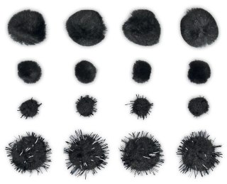 Pompony Craft-Fun Series czarne 85 szt Titanum (DIY-X-24(2)A)