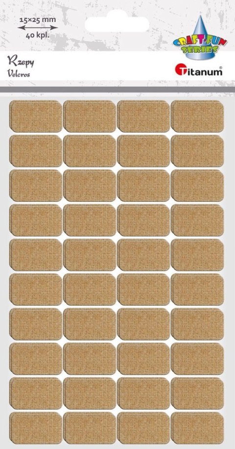 Rzepy Craft-Fun Series samoprzylepne 40 szt Titanum