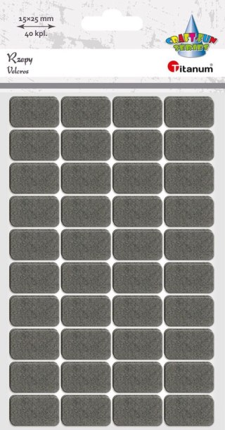 Rzepy Craft-Fun Series samoprzylepne 40 szt Titanum