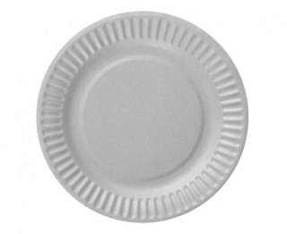 Talerz jednorazowy srebrny papier śr. 180mm 6 szt Godan (PF-TPS6)