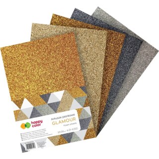 Arkusz piankowy kolor: mix zielony 5 ark. [mm:] 210x297 Happy Color (HA 7132 2030-GL)