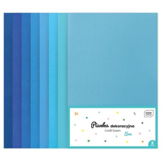 Arkusz piankowy pianka dekoracyjna SEA kolor: niebieska jasna 8 ark. Noster (8szt)