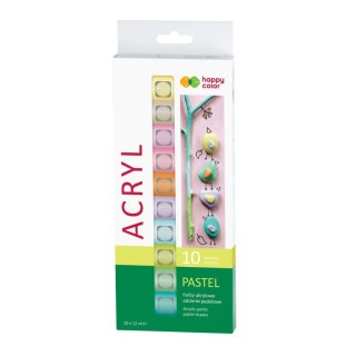 Farba akrylowa Pastelowe kolor: mix 12ml Happy Color (HA 7370 0012-P10)