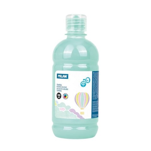 Farba tempera pastelowa kolor: zielony jasny 500ml 1 kolor. Milan (03660P)