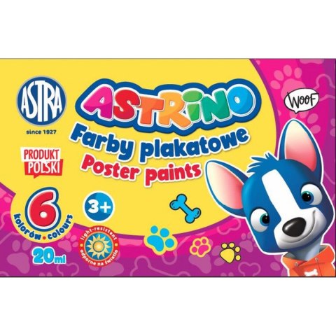 Farby plakatowe ASTRINO kolor: miedziany 20ml 6 kolor. Astra (301221001)