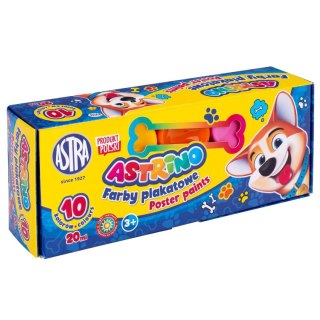 Farby plakatowe kolor: mix 20ml 10 kolor. Astra (303221002)