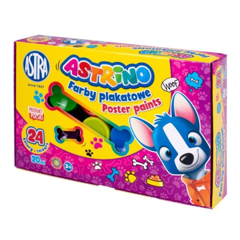 Farby plakatowe kolor: mix 20ml 24 kolor. Astra (303221005)