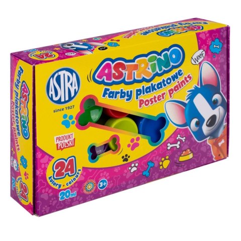 Farby plakatowe kolor: mix 20ml 24 kolor. Astra (303221005)