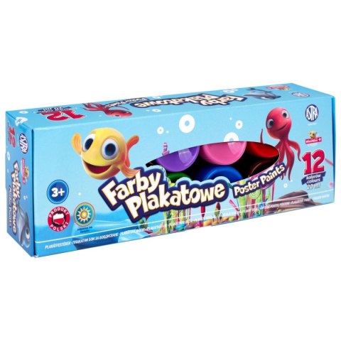 Farby plakatowe mimi Mini kolor: mix 20ml 12 kolor. Astra (301221010)