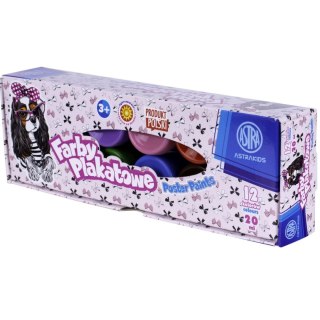 Farby plakatowe pieski kolor: mix 20ml 12 kolor. Astra (303221008)