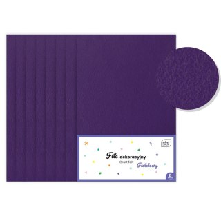 Filc fioletowy 8 szt kolor: fioletowa 8 ark. [mm:] 210x297 Interdruk (5902277338341)