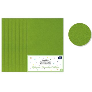 Filc kolor: zielony jasny 8 ark. [mm:] 200x297 Interdruk (IFILCJZIE)