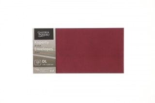 Koperta DL bordowa [mm:] 99x210 Argo (280186) 10 sztuk